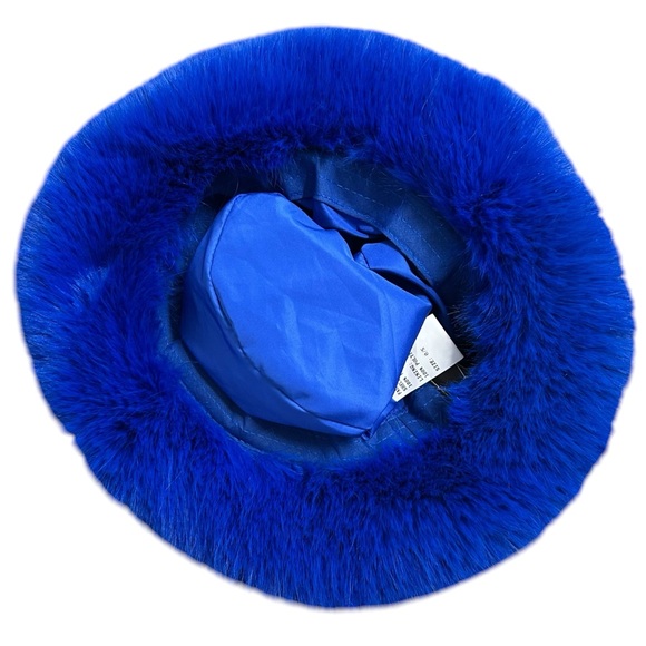 OW Collection Blue Faux Fur Buck Hat main image 5